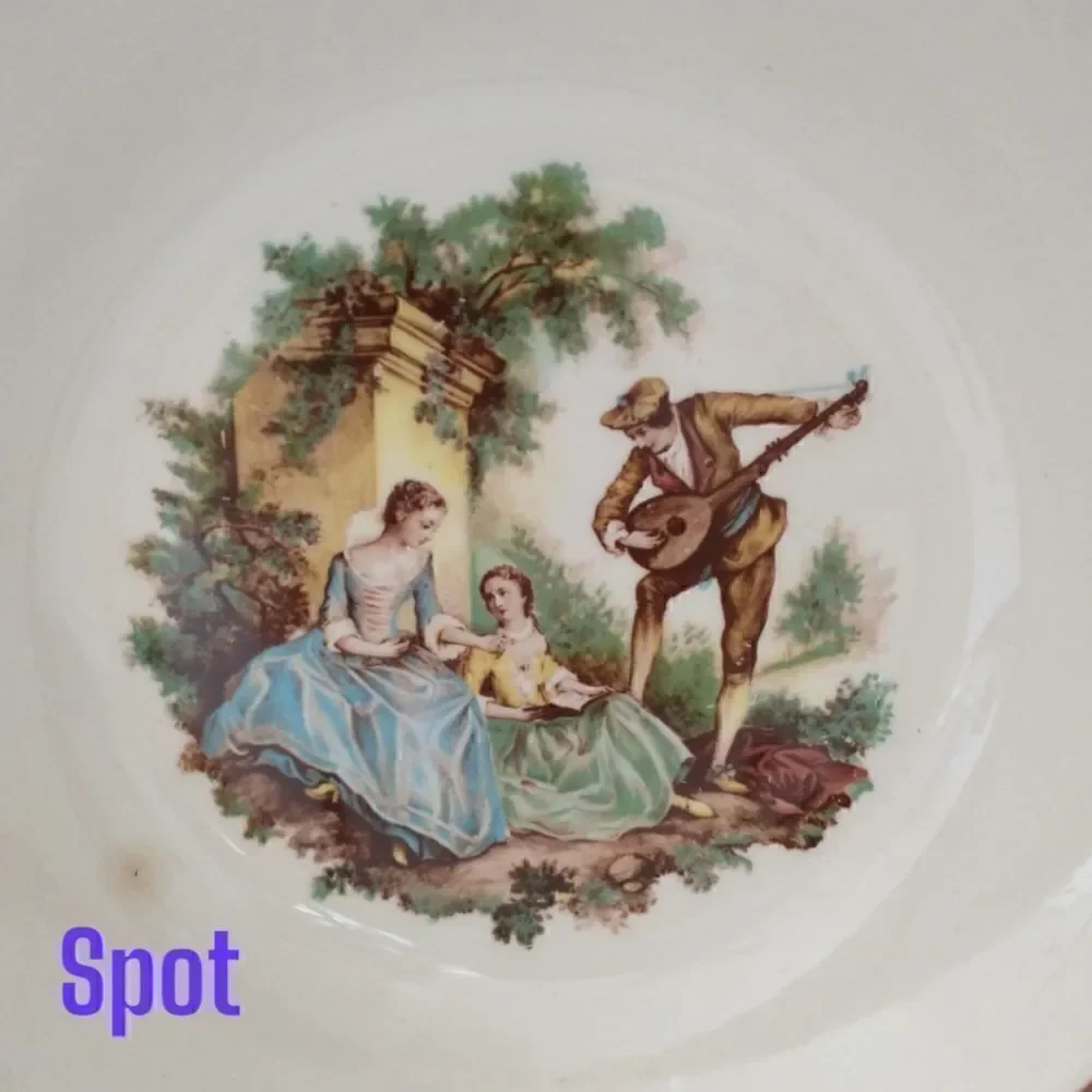 Sebring Pottery SERENADE Serving‎ Bowl Courting Couple Dish Romantic Victorian